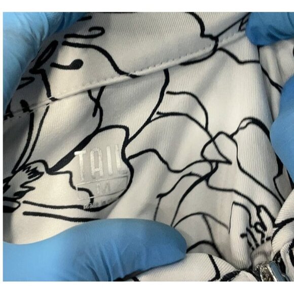 Tail Women's Floral Short Sleeve Pleated Casual Dress Size Medium - Picture 4 of 11